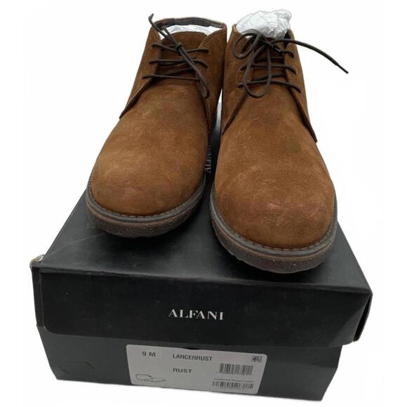 Alfani Men's Lancer Chukka Boots 9M Rust Suede Ankle Casual New NIB - Picture 8 of 8